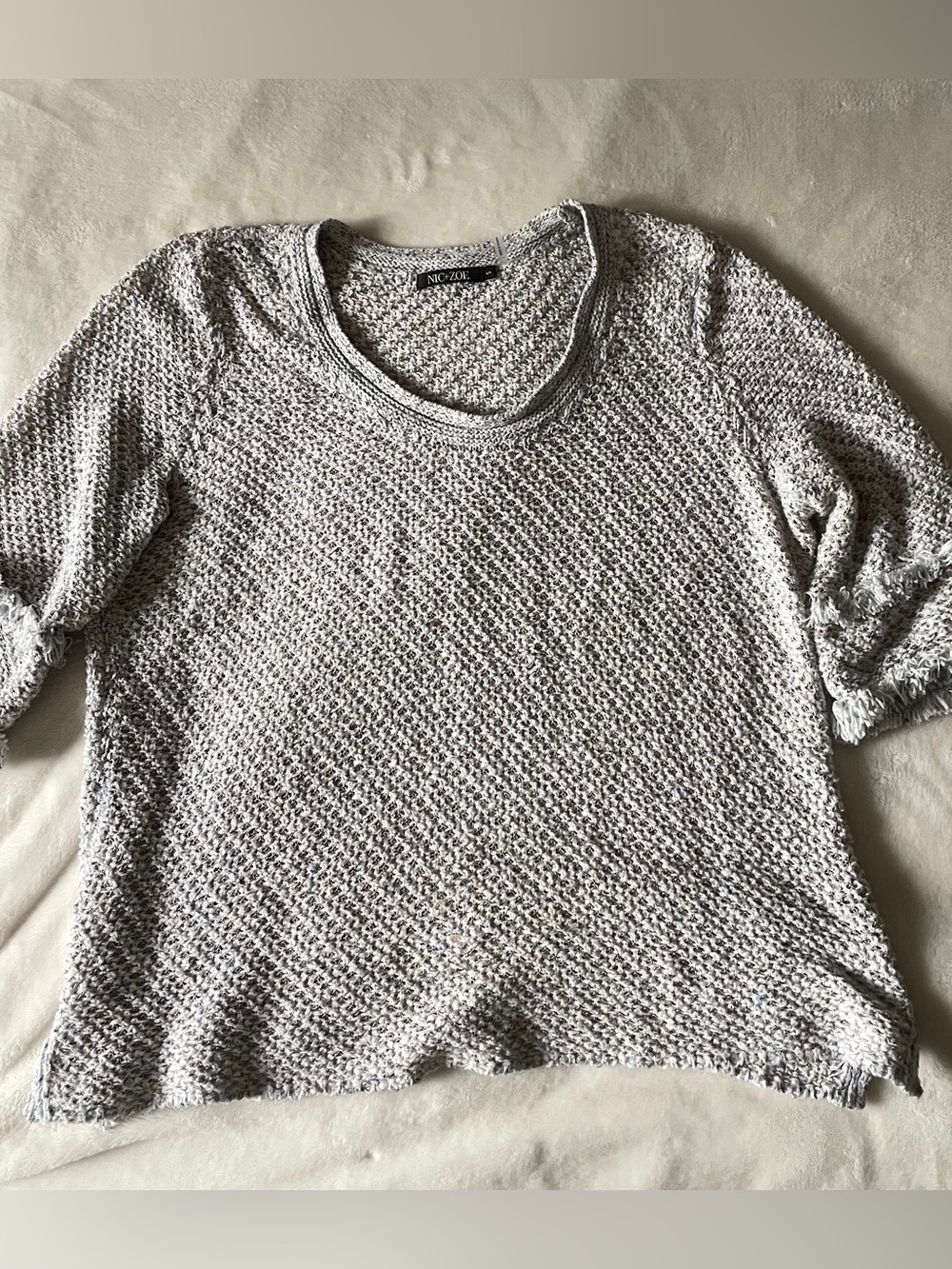 Nic and Zoe Textured Knit Sweater
